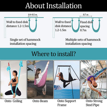 Aerial Yoga Hammock for Elasticity Swing